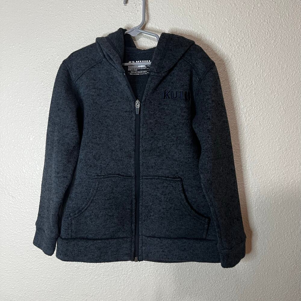 KUIU base Camp high loft sweater fleece zip up hoodie KIDS SMALL 7/8